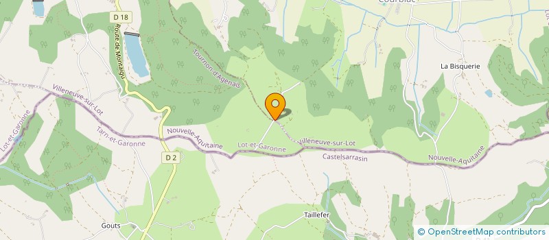 localisation de l'entreprise MONSIEUR ICKI TERRENOIRE  COURBIAC