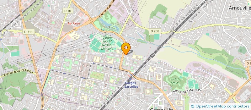 localisation de l'entreprise MONSIEUR IDA JEAN CLAUDE MIANTELA  SARCELLES