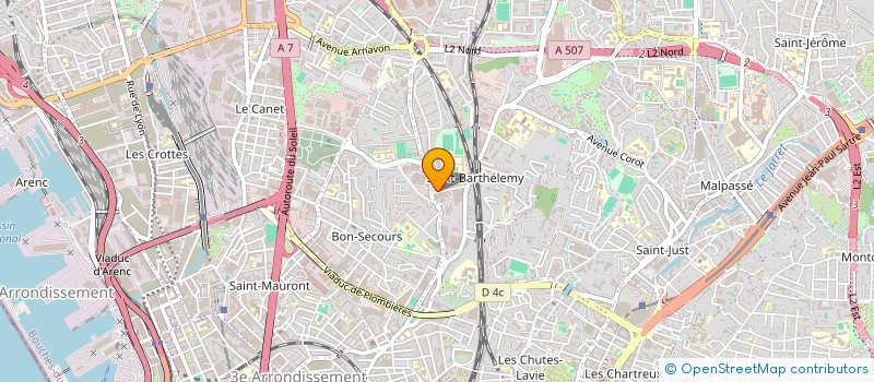 localisation de l'entreprise MONSIEUR IDDI M HADJOU  MARSEILLE