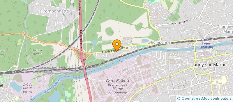 localisation de l'entreprise MONSIEUR IDDRYS GOMBAULD  POMPONNE