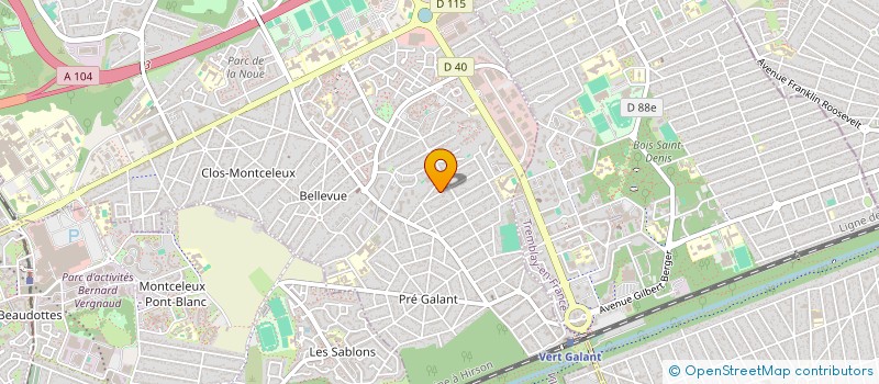 localisation de l'entreprise MONSIEUR IDHEL BOUDARENE  VILLEPINTE