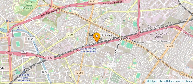 localisation de l'entreprise MONSIEUR IDIR AKDADER à LA COURNEUVE