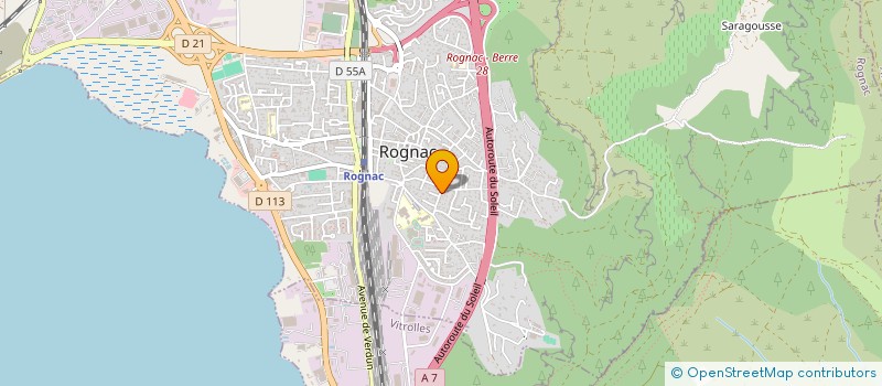 localisation de l'entreprise MONSIEUR IDIR AKNOUCHE  ROGNAC