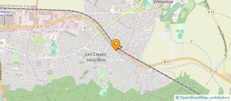 localisation de l'entreprise MONSIEUR IDIR AMROUCHE  LES CLAYES-SOUS-BOIS