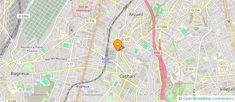localisation de l'entreprise MONSIEUR IDIR KAOUSSI à CACHAN