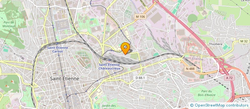 localisation de l'entreprise MONSIEUR IDIR OUGHACHA  SAINT-ETIENNE