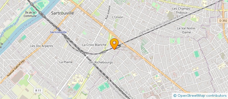 localisation de l'entreprise MONSIEUR IDIR TACHOUR  SARTROUVILLE