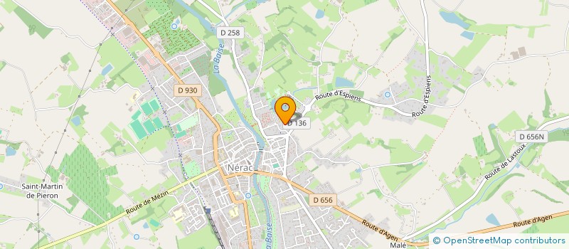 localisation de l'entreprise MONSIEUR IDIR YATSOU  NERAC