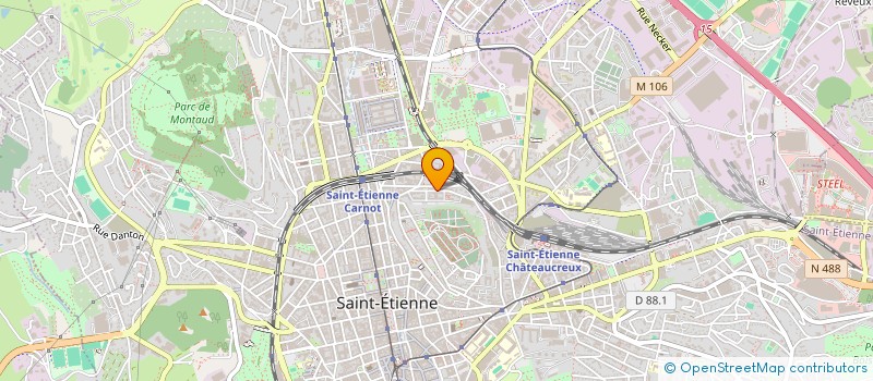 localisation de l'entreprise MONSIEUR IDIRIS YUSEIN  SAINT-ETIENNE