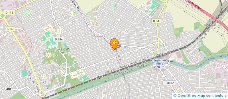 localisation de l'entreprise MONSIEUR IDJA AGBAGUEDE  MITRY-MORY