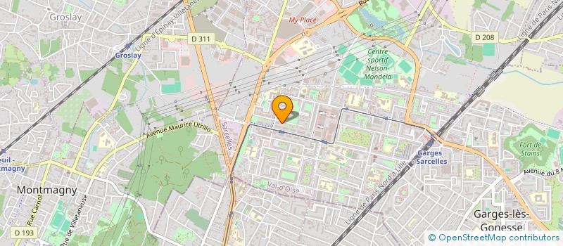 localisation de l'entreprise MONSIEUR IDREES ZAZAI  SARCELLES