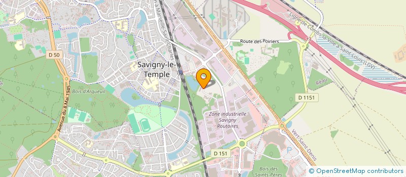 localisation de l'entreprise MONSIEUR IDRICE SAMBA MFOULOU  SAVIGNY-LE-TEMPLE