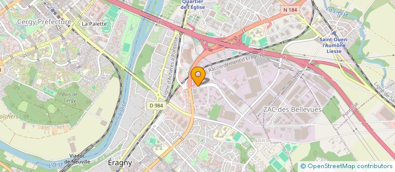 localisation de l'entreprise MONSIEUR IDRIS BOURAYA  ERAGNY