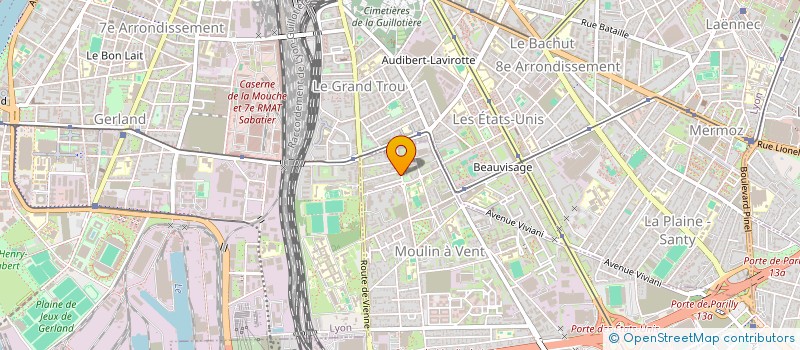 localisation de l'entreprise MONSIEUR IDRIS CHIKH  VENISSIEUX