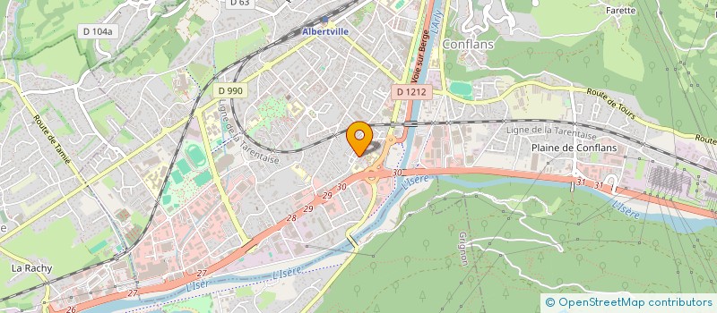 localisation de l'entreprise MONSIEUR IDRIS ERGUL  ALBERTVILLE