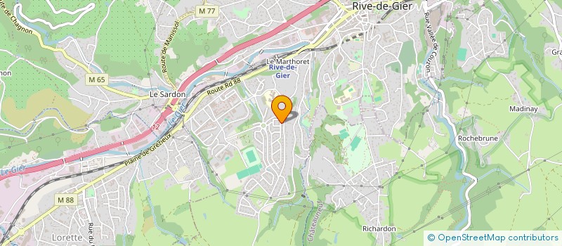 localisation de l'entreprise MONSIEUR IDRIS KAIDI  RIVE-DE-GIER