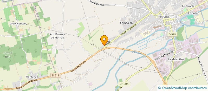 localisation de l'entreprise MONSIEUR IDRIS KOKCU  BEAUREPAIRE