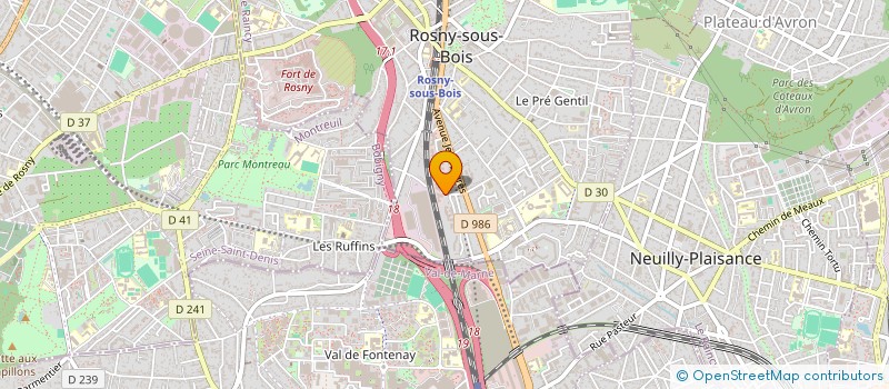 localisation de l'entreprise MONSIEUR IDRISS ABIOLA à ROSNY-SOUS-BOIS