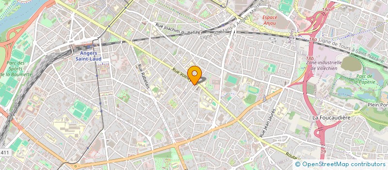 localisation de l'entreprise MONSIEUR IDRISS ABOULOUAFA à ANGERS