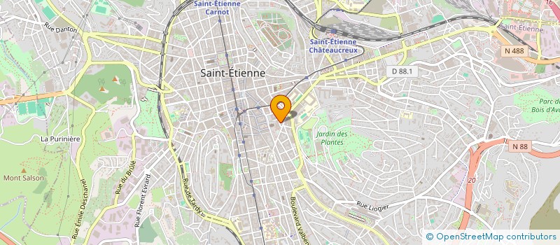 localisation de l'entreprise MONSIEUR IDRISS BAHEDJA  SAINT-ETIENNE