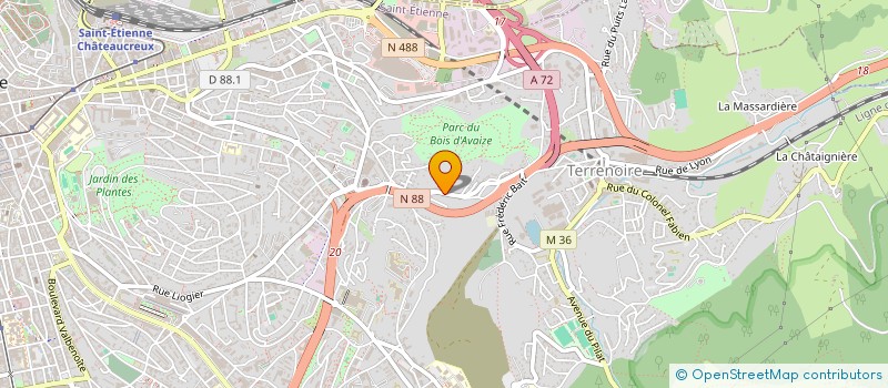 localisation de l'entreprise MONSIEUR IDRISS BENGUEZZOU  SAINT-ETIENNE