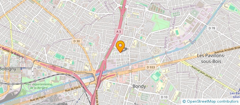 localisation de l'entreprise MONSIEUR IDRISS BOUGOUFFA  BONDY