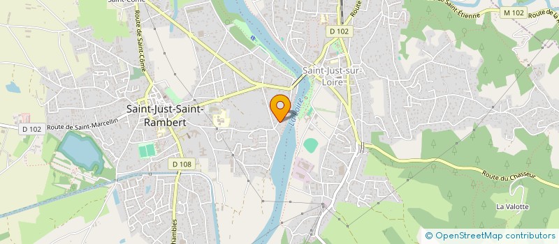 localisation de l'entreprise MONSIEUR IDRISS CHOUAL  SAINT-JUST-SAINT-RAMBERT