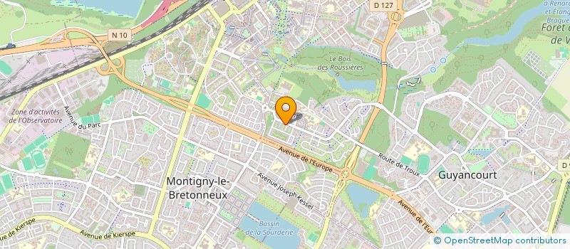 localisation de l'entreprise MONSIEUR IDRISS DASILVA  GUYANCOURT