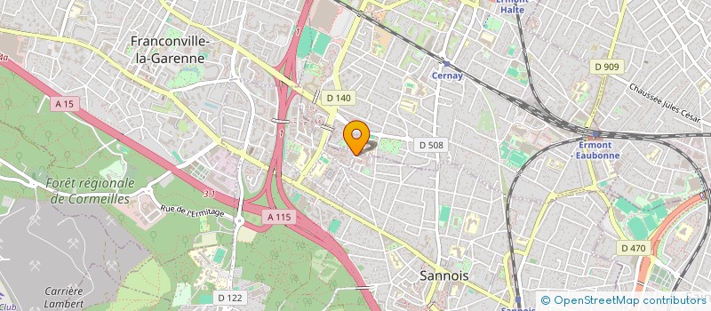 localisation de l'entreprise MONSIEUR IDRISS FEHRI  SANNOIS