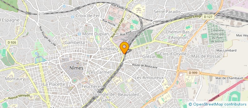 localisation de l'entreprise MONSIEUR IDRISS KHERFOUCHE à NIMES