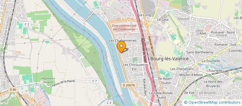 localisation de l'entreprise MONSIEUR IDRISS NOURI  BOURG LES VALENCE