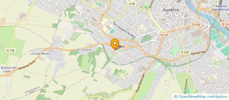 localisation de l'entreprise MONSIEUR IDRISS OUIJAN à AUXERRE
