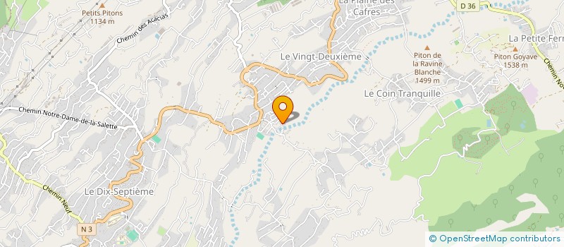 localisation de l'entreprise MONSIEUR IDRISS RIVIERE  LE TAMPON