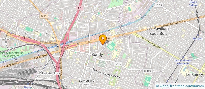 localisation de l'entreprise MONSIEUR IDRISS SYLLA  BONDY