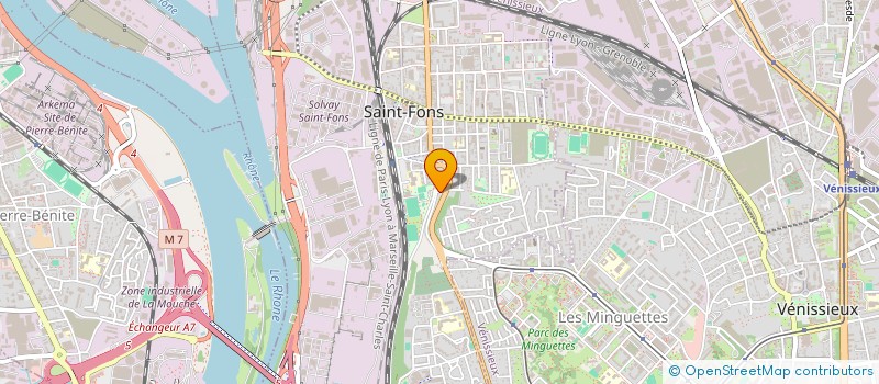 localisation de l'entreprise MONSIEUR IDRISS TEDBIRT  SAINT-FONS