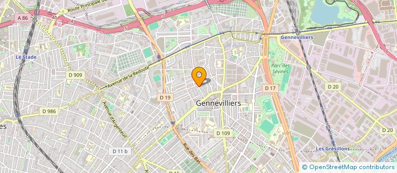 localisation de l'entreprise MONSIEUR IDRISSA COULIBALY à GENNEVILLIERS
