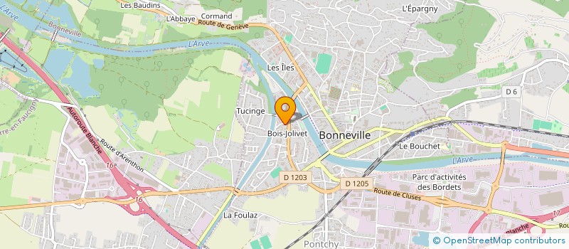 localisation de l'entreprise MONSIEUR IDRISSA DIALLO  BONNEVILLE