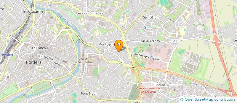 localisation de l'entreprise MONSIEUR IDRISSA DIALLO  POITIERS