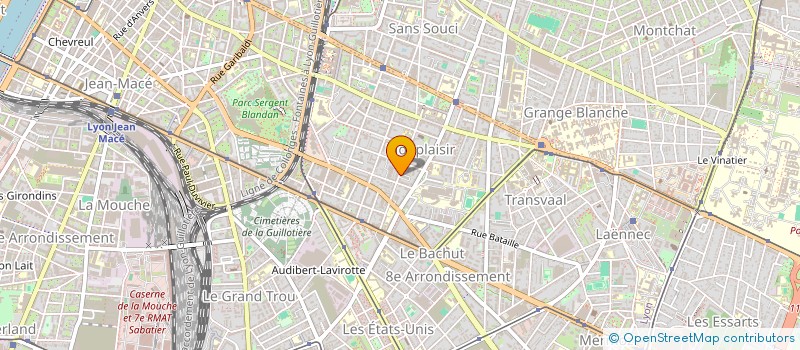 localisation de l'entreprise MONSIEUR IDRISSA GAKOU  LYON 8EME