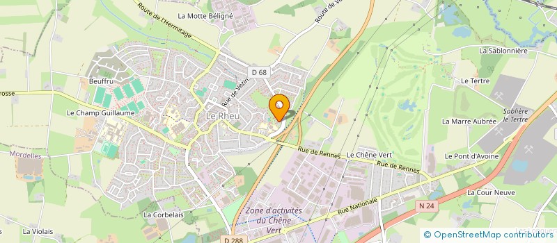 localisation de l'entreprise MONSIEUR IDRISSA HANN  LE RHEU