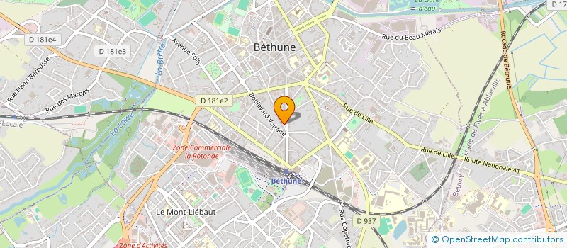 localisation de l'entreprise MONSIEUR IDRISSA NDIAYE à BETHUNE