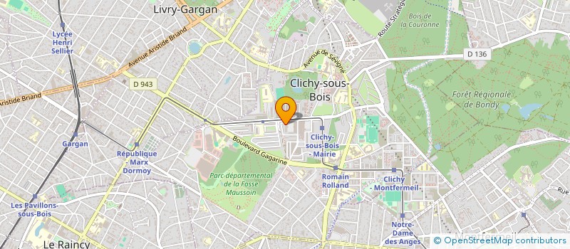 localisation de l'entreprise MONSIEUR IDRISSA SISSOKO  CLICHY-SOUS-BOIS