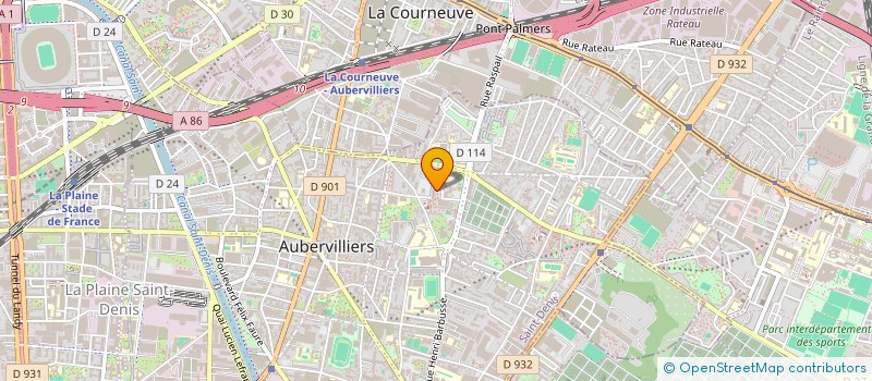 localisation de l'entreprise MONSIEUR IDRISSE MOHAMED NOUR ALI  AUBERVILLIERS