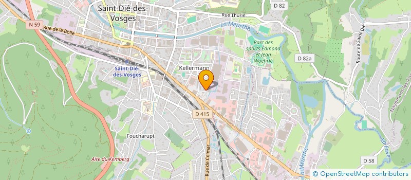 localisation de l'entreprise MONSIEUR IDY KONE NDYAYE  SAINT-DIE-DES-VOSGES