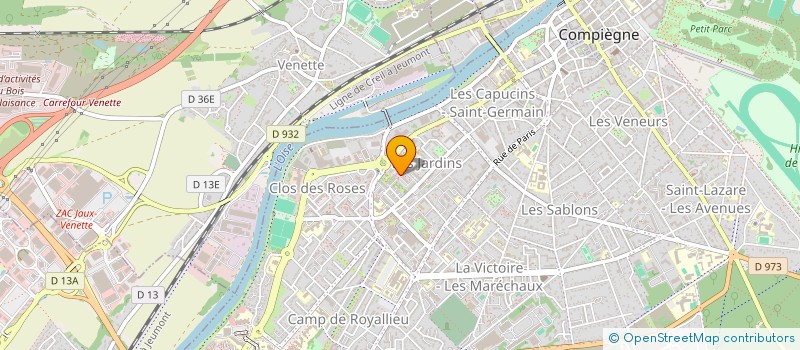 localisation de l'entreprise MONSIEUR IFRA DIALLO  COMPIEGNE