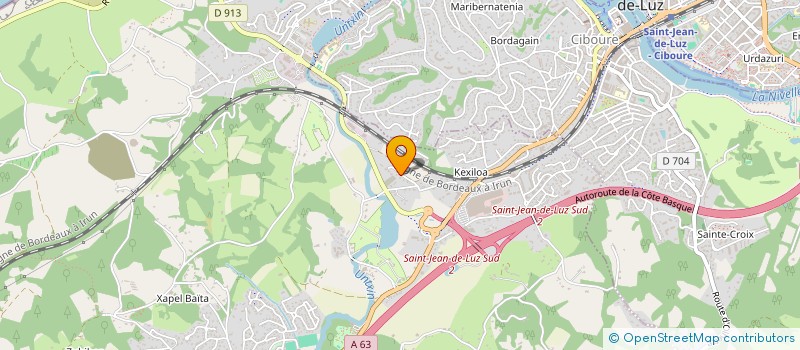 localisation de l'entreprise MONSIEUR IGNACE HIRIART  URRUGNE