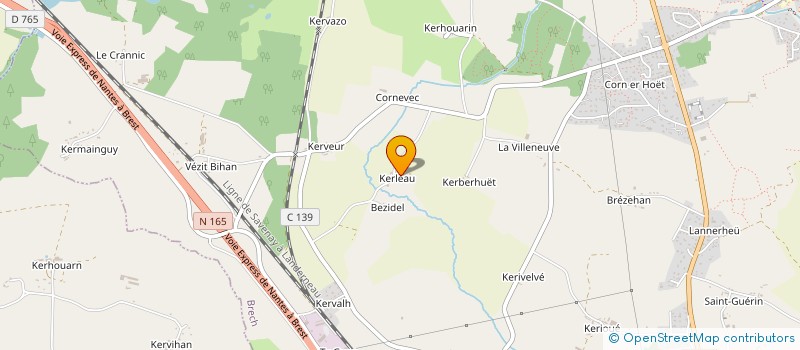 localisation de l'entreprise MONSIEUR IGNACE LE PRIELLEC à PLUNERET