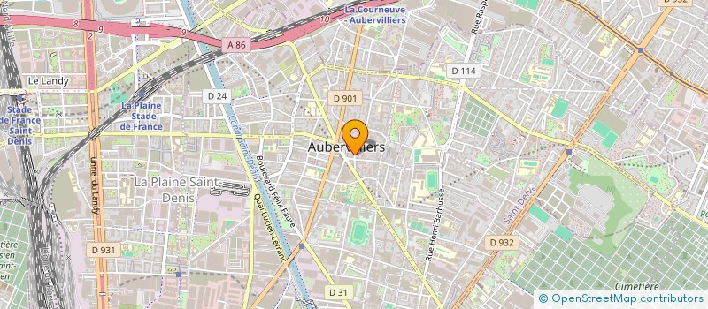 localisation de l'entreprise MONSIEUR IGNACE THIENPONT  AUBERVILLIERS