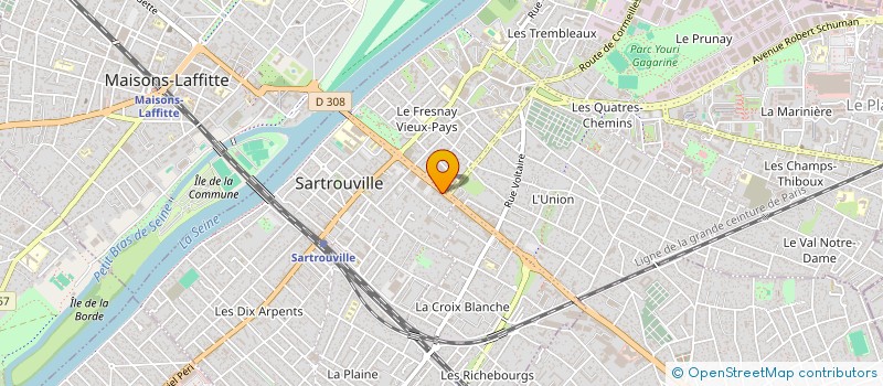 localisation de l'entreprise MONSIEUR IGOR BEZMAN à SARTROUVILLE