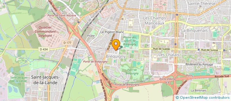 localisation de l'entreprise MONSIEUR IGOR BOLOMBO-MOUAZAN  RENNES